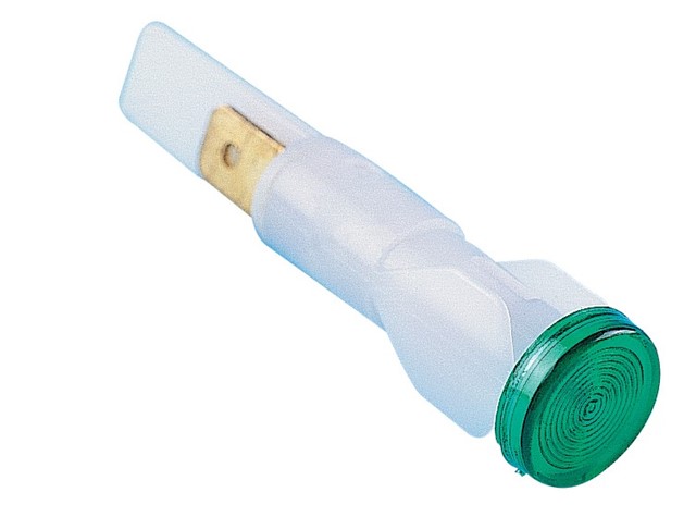 S Series Plastic 230V AC Green 10 mm Pilot